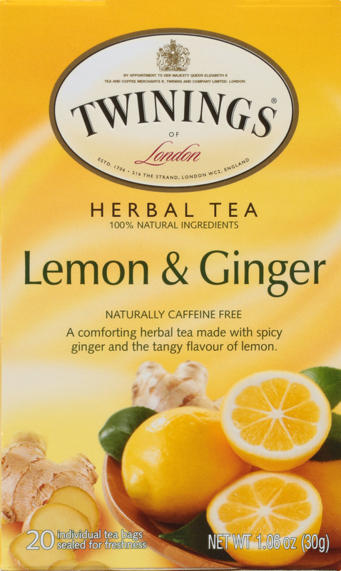 Twinings Lemon & Ginger Herbal Tea 20 ea
