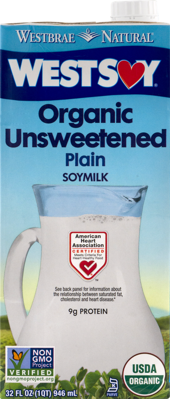 WestSoy Organic Unsweetened Plain Soymilk