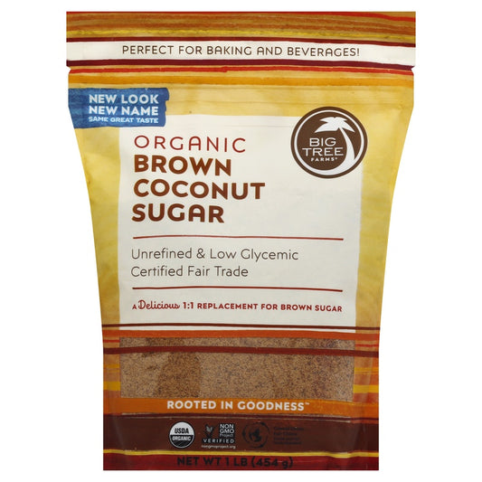 Big Tree Farms Coconut Sugar, Brown, Organic