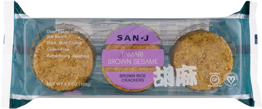 San-J Tamari Brown Sesame Rice Crackers