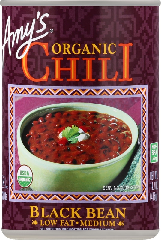 Amys Organic Chilli Medium Black Bean