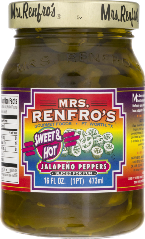 Mrs. Renfro's Jalapeño Peppers Sweet & Hot