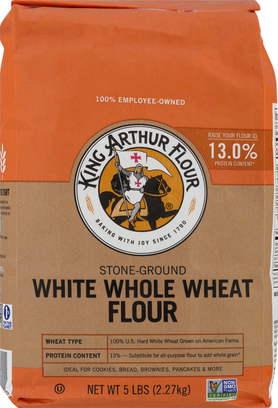 King Arthur Flour Stone-Ground Flour White Whole Wheat