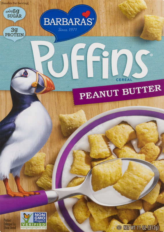 Barbara's Puffins Cereal Peanut Butter