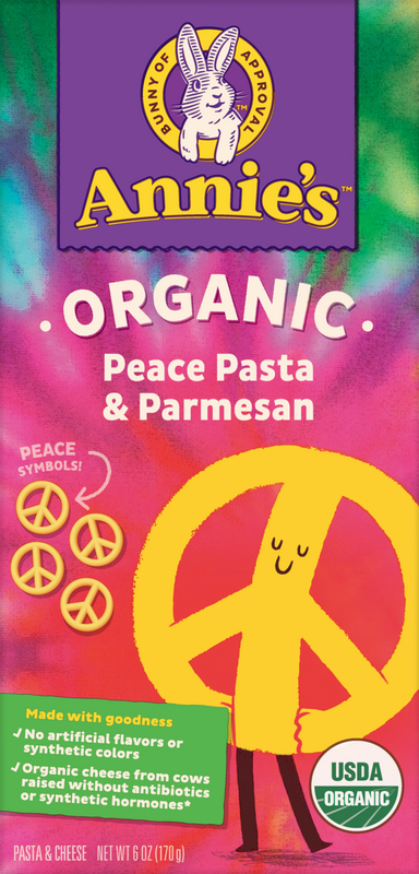 Annie's Organic Peace Pasta & Parmesan Pasta & Cheese