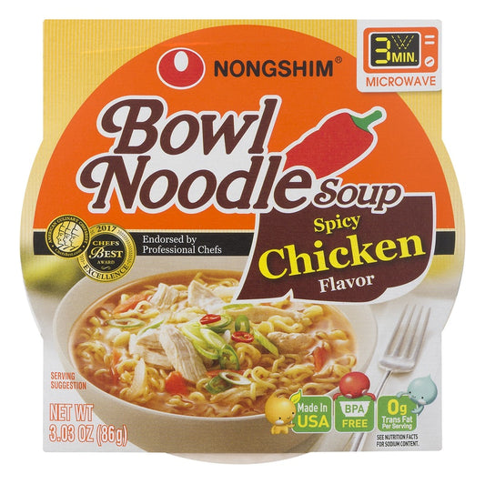 Nongshim Bowl Noodle Soup Spicy Chicken