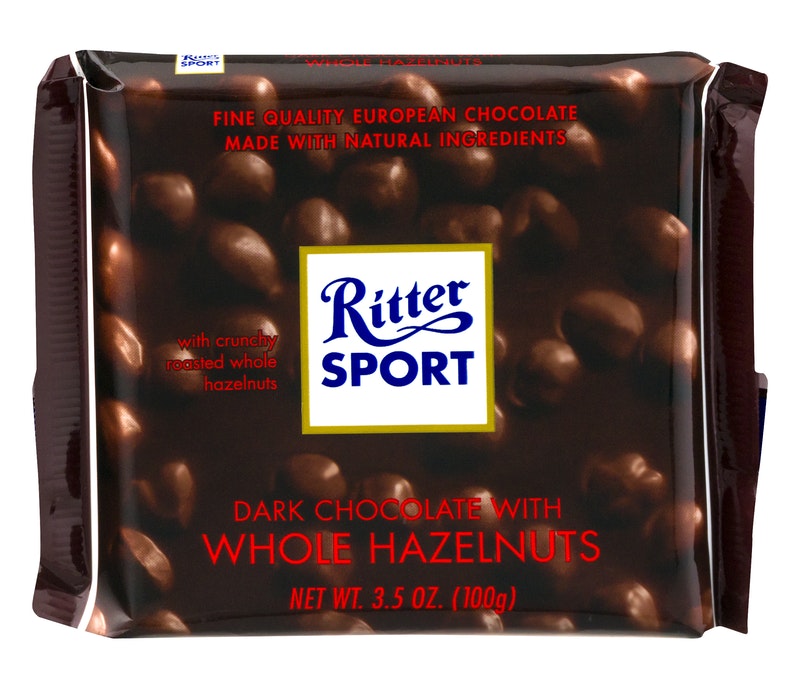 Ritter Sport Dark Chocolate With Whole Hazelnuts