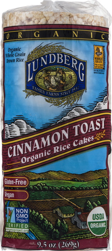 Lundberg Organic Rice Cakes Cinnamon Toast