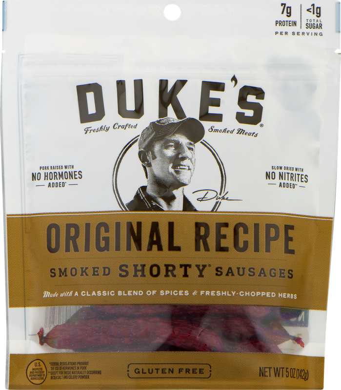 Dukes Shorty Sausages, Smoked, Gluten Free,