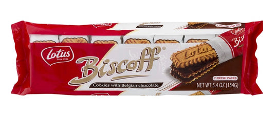 Lotus Biscoff Cookies With Belgian Chocolate