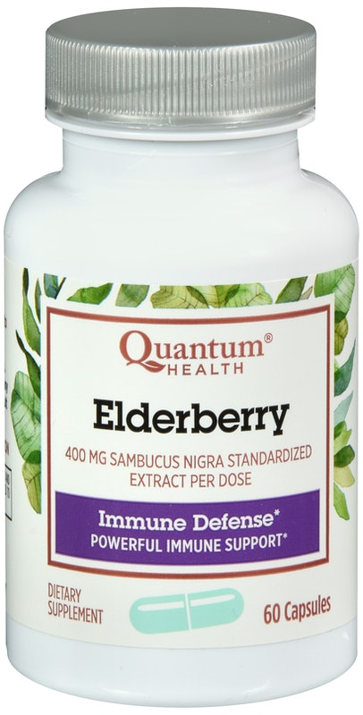 Quantum Health Elderberry Dietary Supplement Capsules