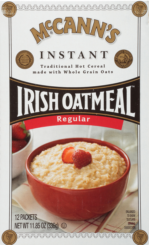 McCanns Instant Regular Irish Oatmeal 12 ea