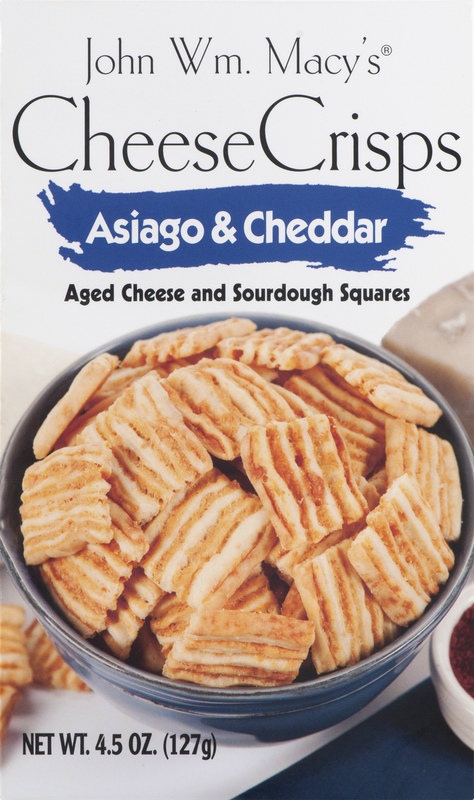 John Wm. Macy's Cheese Crisps Asiago & Cheddar