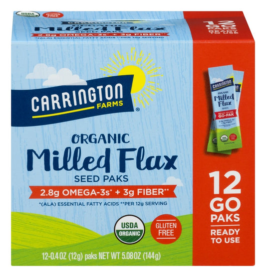 Carrington Farms Organic Milled Flax Seed Paks
