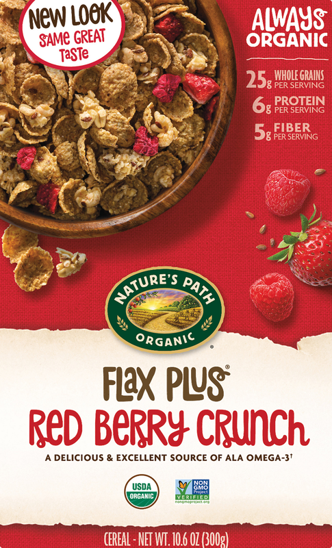 Natures Path Organic Flax Plus Red Berry Crunch Cereal