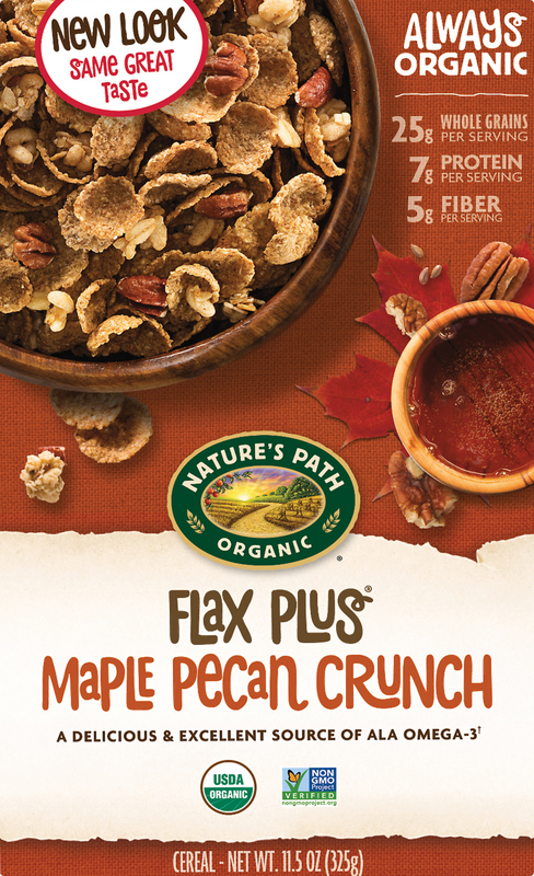 Natures Path Organic Flax Plus Maple Pecan Crunch Cereal