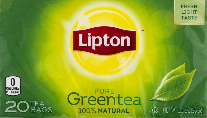 Lipton Pure Green Tea Bags 100% Natural