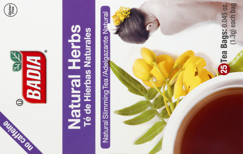 Badia Natural Herbs Natural Slimming Tea 25 ea Tea Bags
