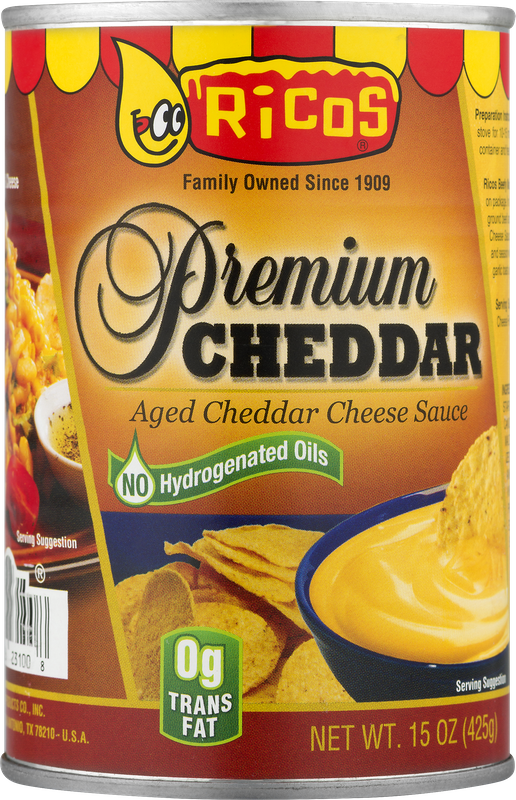 Ricos Premium Aged Cheddar Cheese Sauce