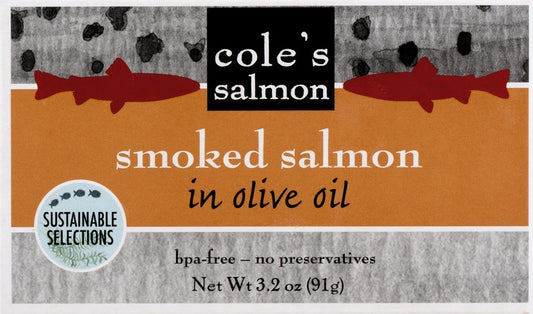 Coles Salmon In Olive Oil Smoked Salmon