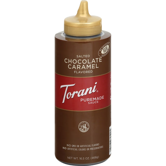 TORANI Puremade Sauce, Salted Chocolate Caramel Flavored