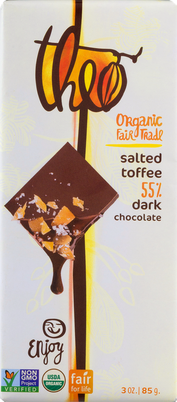 Theo Salted Toffee 55% Dark Chocolate
