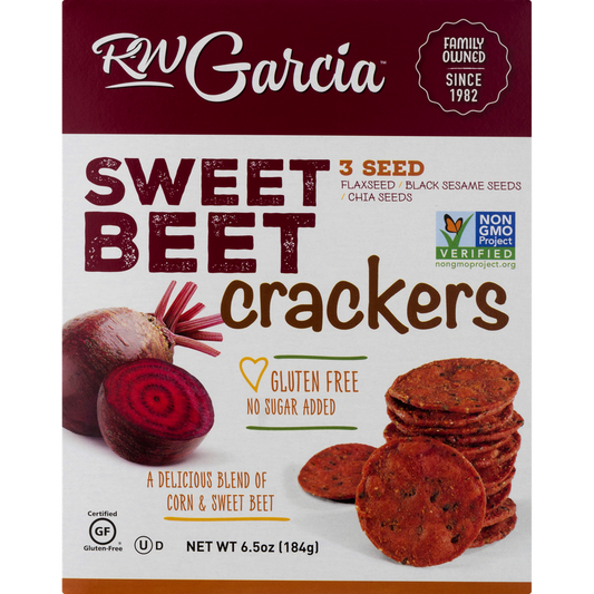 RW Garcia Crackers 3 Seed Sweet Beet