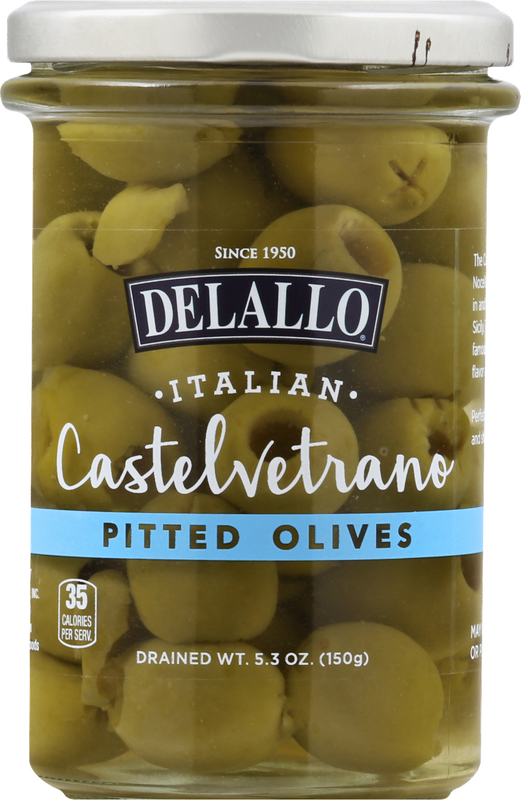 Delallo Pitted Olives Castelvetrano