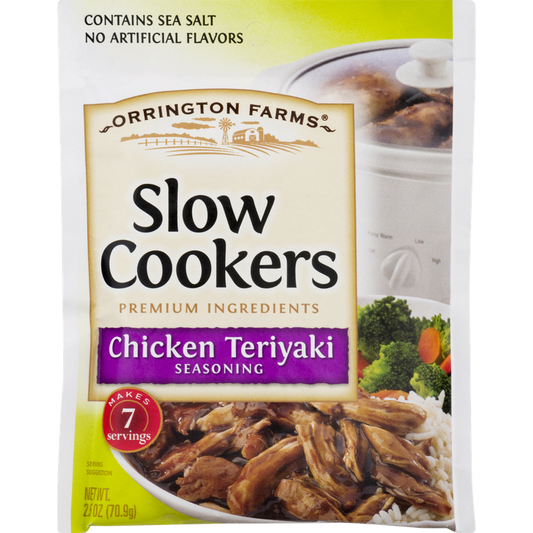 Orrington Farms Seasoning, Chicken Teriyaki, Slow Cookers