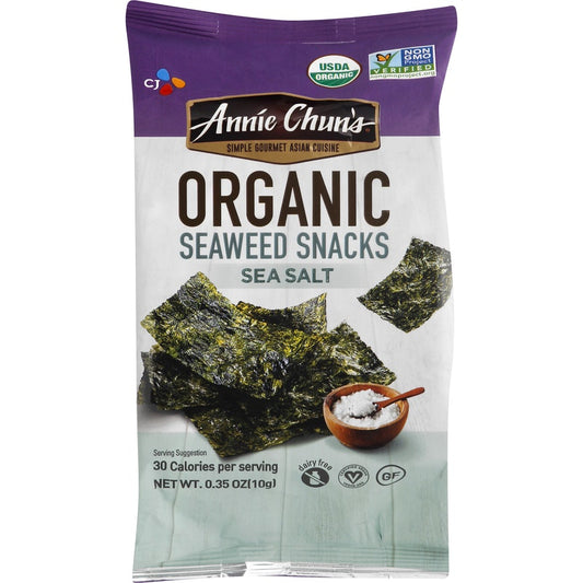 Annie Chun's Seaweed Snacks, Organic, Sea Salt