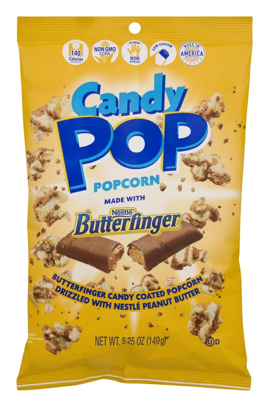 Candy Pop Popcorn made with Butterfinger