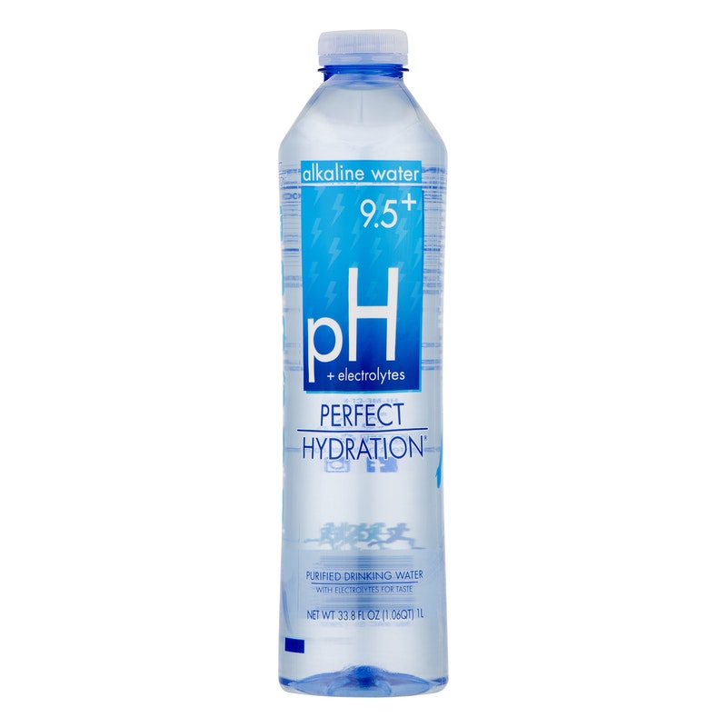 Perfect Hydration Drinking Water, Purified, Alkaline, Electrolytes, pH 9.5+