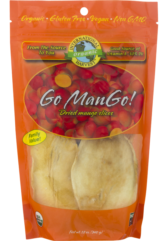 International Harvest Go ManGo! Dried Mango Slices Organic