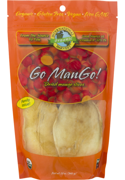 International Harvest Go ManGo! Dried Mango Slices Organic