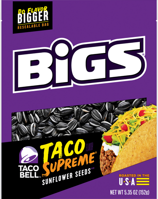 BiGS Taco Bell Taco Supreme Sunflower Seeds