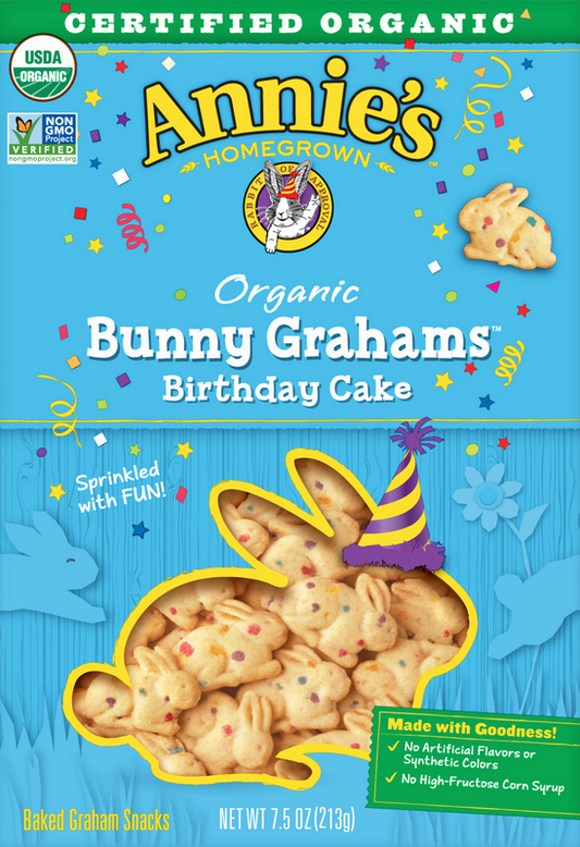 Annies Organic Birthday Cake Bunny Grahams