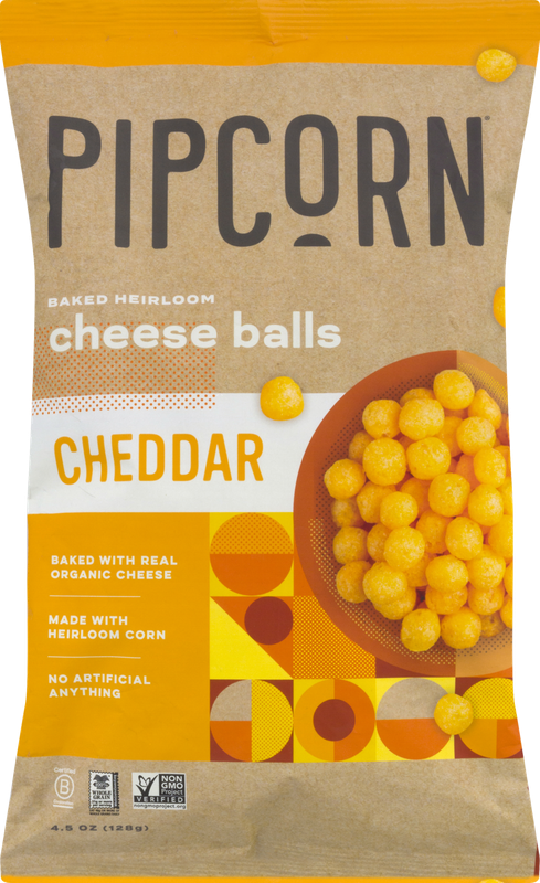Pipcorn Baked Heirloom Cheddar Cheese Balls