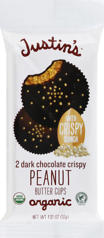 Justins Crispy Organic Dark Chocolate Peanut Butter Cups 2.0 ea