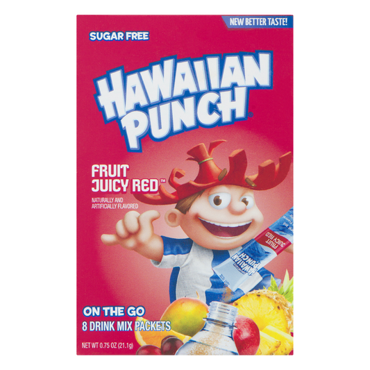 Hawaiian Punch Drink Mix Packets, Sugar Free,