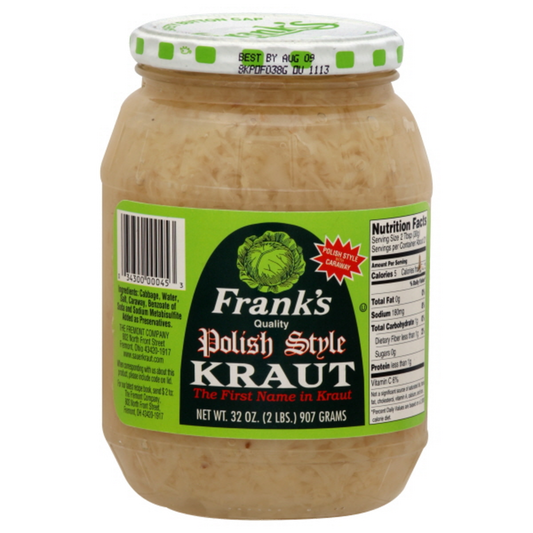Frank's Quality Polish Style Kraut with Caraway