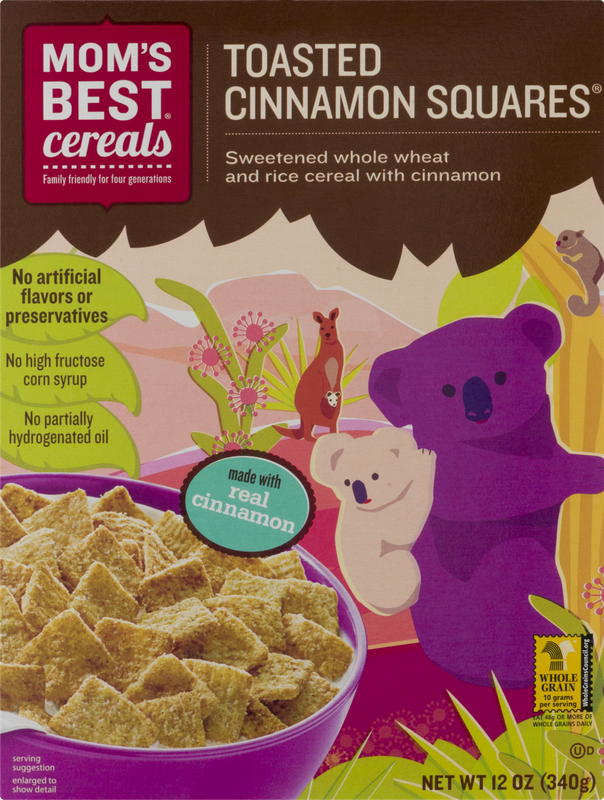 Mom's Best Cereals Toasted Cinnamon Squares
