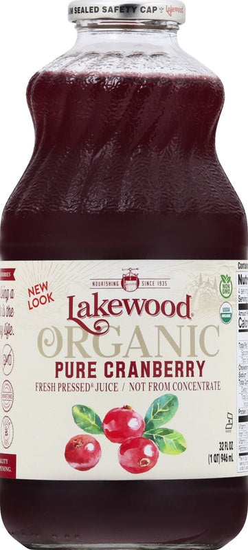 Lakewood Organic Pure Cranberry Pressed Juice