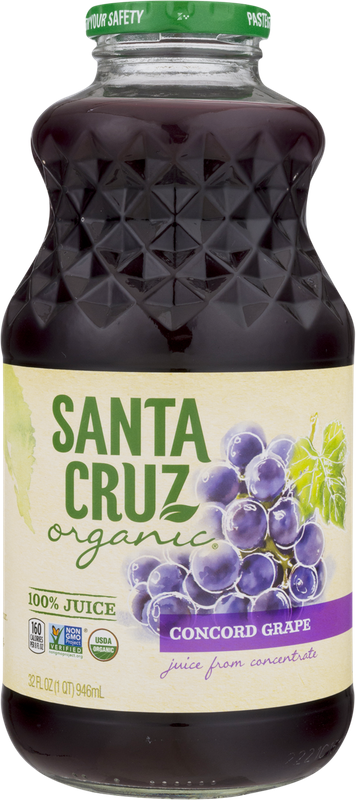Santa Cruz Natural 100% CONCORD GRAPE JUICE FROM CONCENTRATE, CONCORD GRAPE