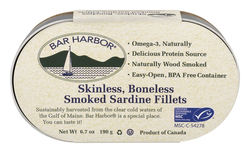 Bar Harbor Skinless, Boneless Smoked Sardine Fillets