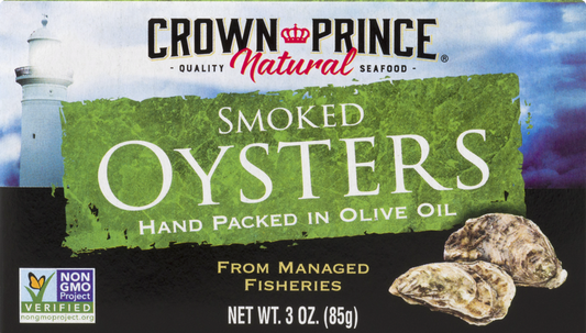 Crown Prince Smoked Oysters in Olive Oil