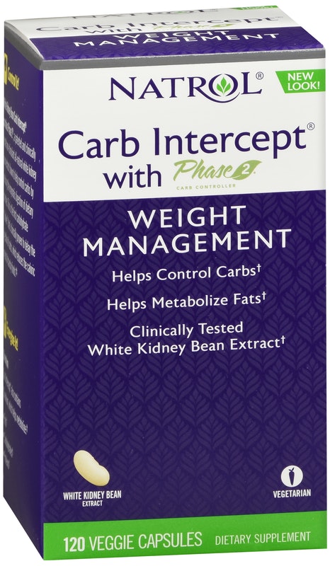Natrol Carb Intercept with Phase 2 Carb Controller Veggie Capsules