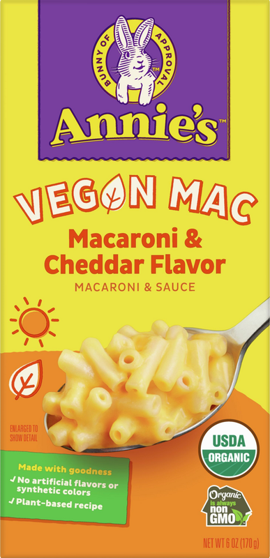 Annie's Homegrown Vegan Mac Cheddar Flavor Organic