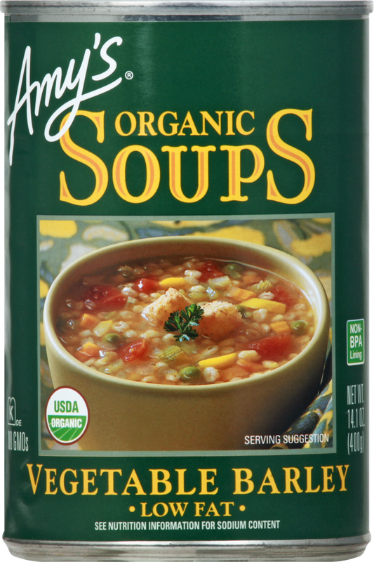 Amys Lowfat Organic Vegetable Barley Soups