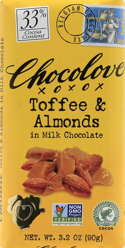 Chocolove Toffee & Almonds in Milk Chocolate