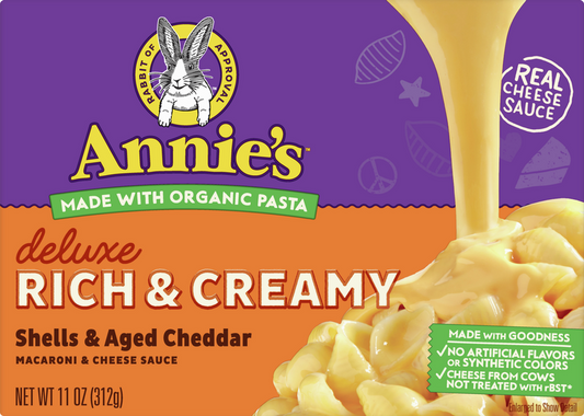 Annies Deluxe Rich & Creamy Shells & Aged Cheddar